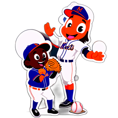 Dynamic Baseball Mascots Scene