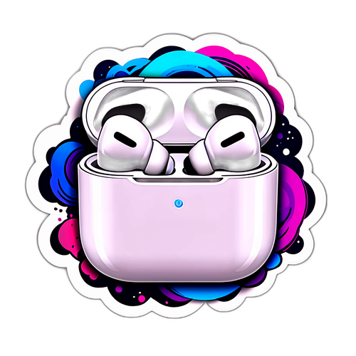 Stilfuld AirPods Pro 3 Klistermærke