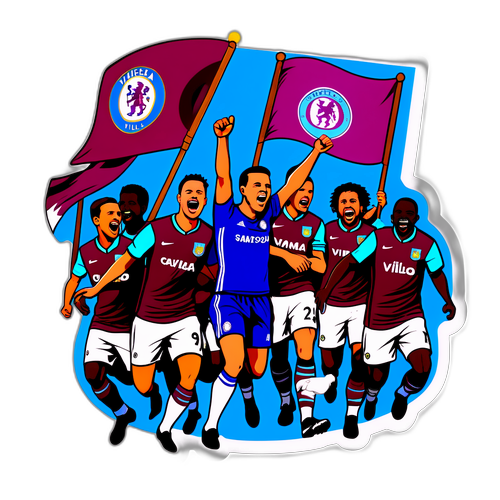 切爾西與阿士東維拉球迷的激情慶祝