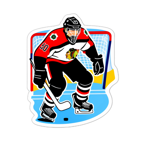 Hockeymålvakt i målposition