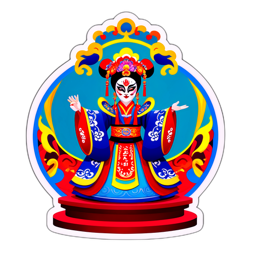 京剧舞台贴纸
