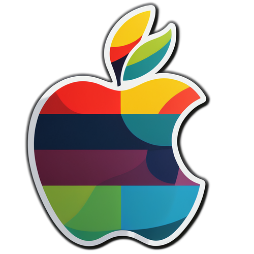 Contemporary Apple Logo Sticker