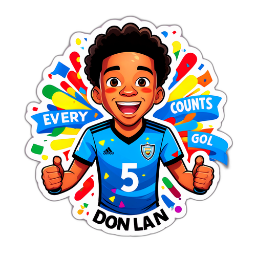 Sticker Donyell Malen Merayakan Gol