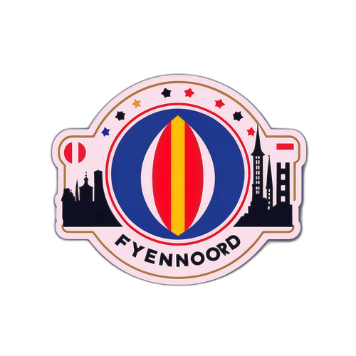 Sticker ya Emblem ya Feyenoord