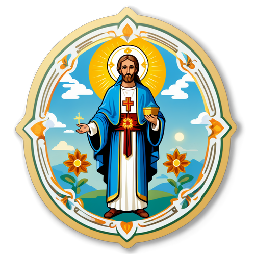 Scopri il Santo del Giorno: Ispirazione Divina in un Elegante Stickers Decorativo!