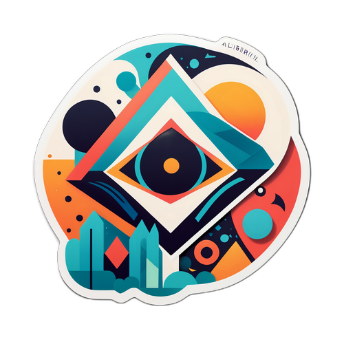 Enigmatic Geometric Identity Sticker