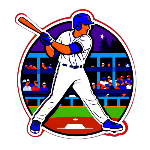 Home Run Swing Sticker