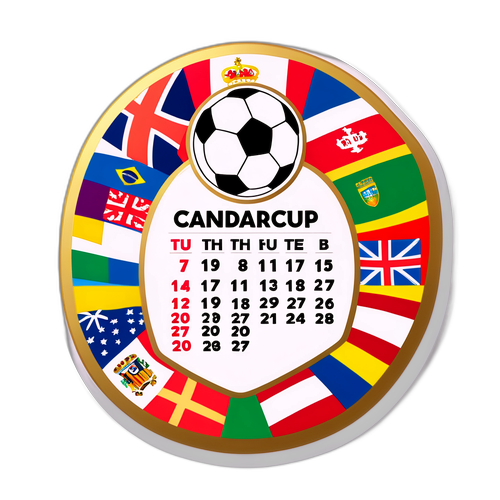 Gold Cup Schedule Calendar Sticker