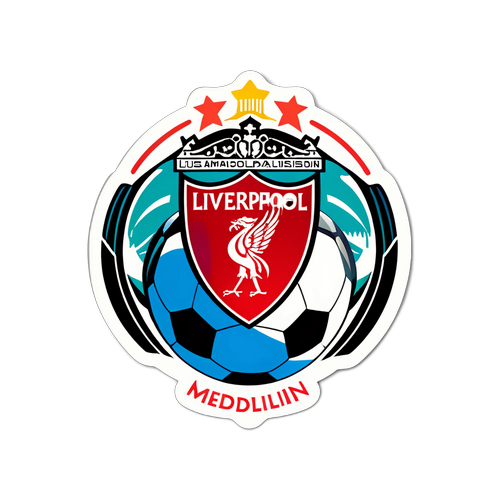 Whimsical Soccer Ball Fusion Sticker