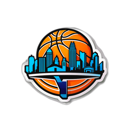 NBA 城市籃球設計貼紙