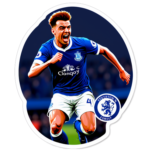 Everton vs Nottingham Forest Sticker