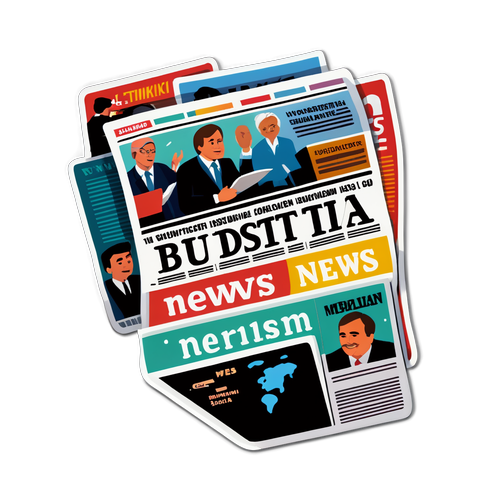Budstikka Avis Klistremerke