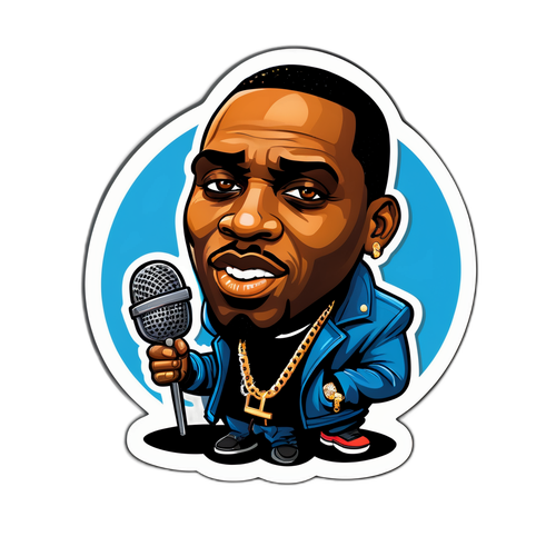 Adesivo Divertido do Puff Daddy