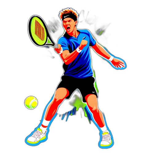 Jannik Sinner en Action