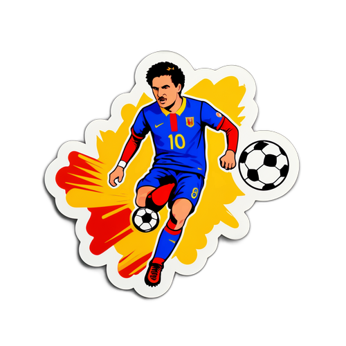 สติกเกอร์ของการยิงประตูที่ยอดเยี่ยมในแมตช์ฟุตบอล