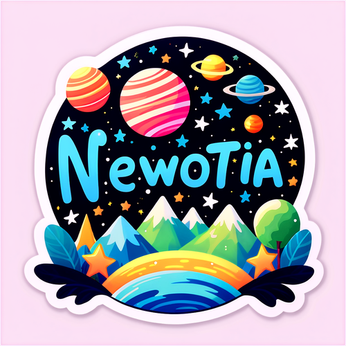 Makulay na Sticker para sa Newtopia