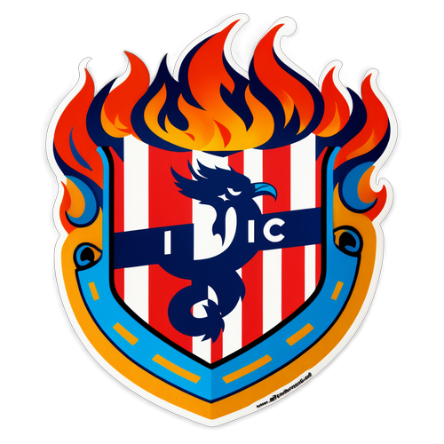 A fáklyák közé emelt Atlético Madrid címer
