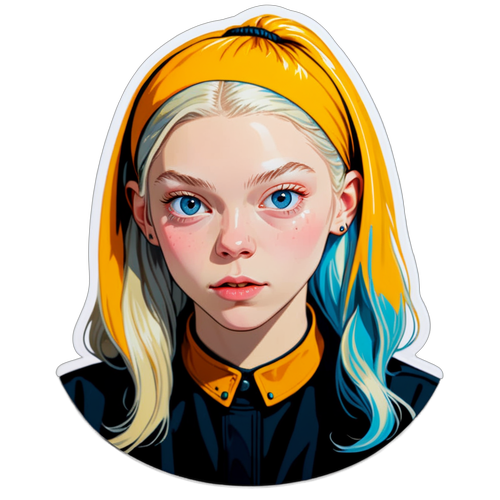 Sticker s portrétem Hunter Schafer