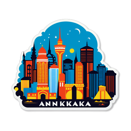 Ankara Silüeti Sticker