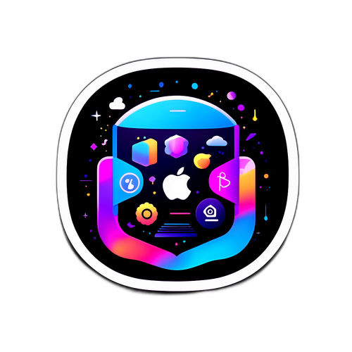 Futuristisk iOS 26 Sticker