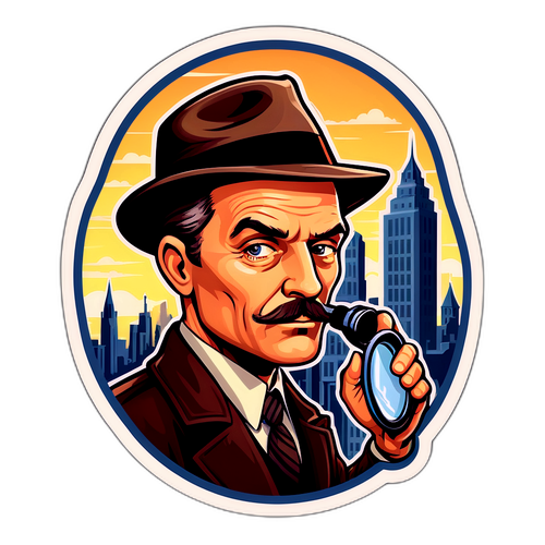 Quirky NOSTALGIC DETECTIVE STICKER
