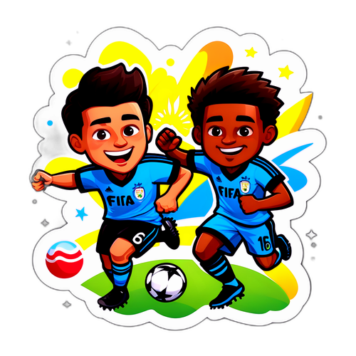 Stiker Pemain Kartun Piala Dunia Klub FIFA