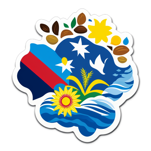 L'échange Culturel Magnifique entre l'Uruguay et la Colombie : Découvrez le Sticker qui Évoque l'Unité et la Richesse!