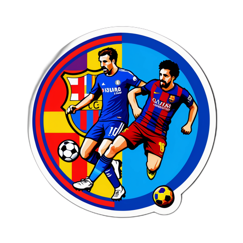 Vibrant footballová rivalita Chelsea vs Barcelona