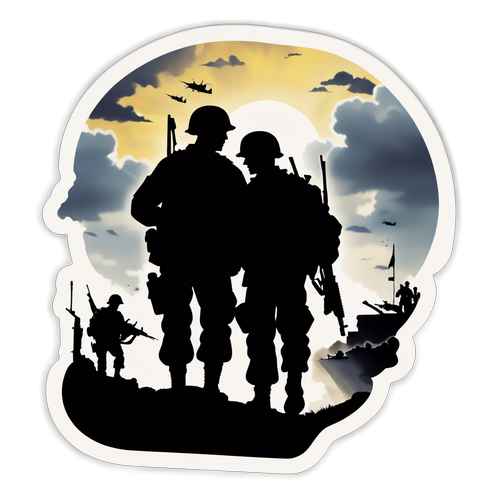 En krigstema klistermärke av Saving Private Ryan