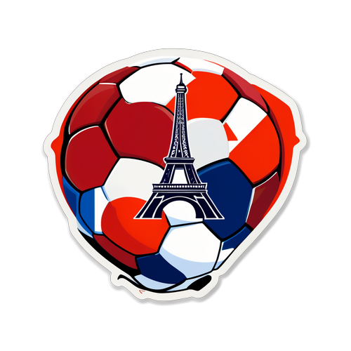 Sticker cu harta stilizată a Parisului