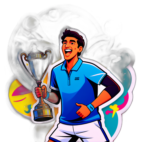 Carlos Alcaraz fejrer en tennissejr