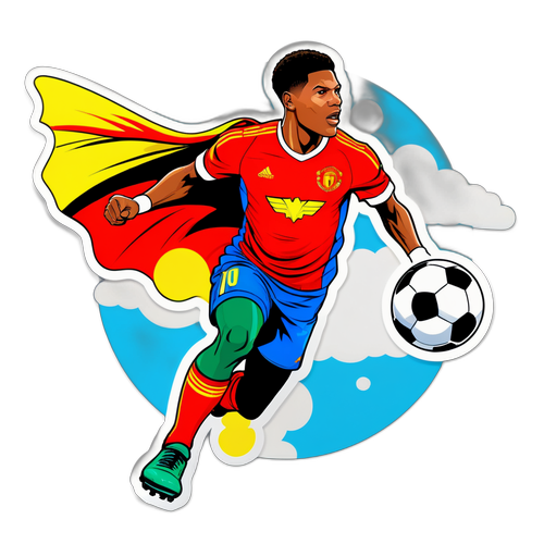 Stiker Superhero Marcus Rashford