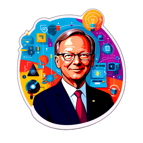 Surreal Sticker von Eric Schmidt als Innovator