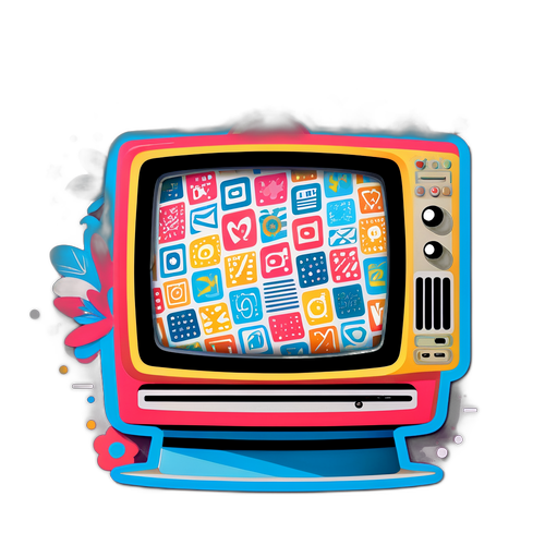 Dekorativ TV 2 logo klistremerke