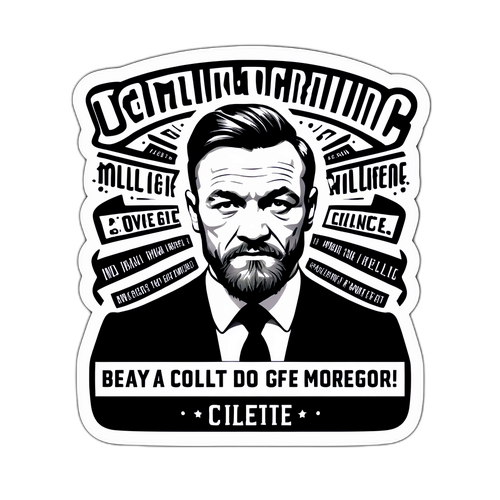 Inspirierendes McGregor-Zitat Sticker