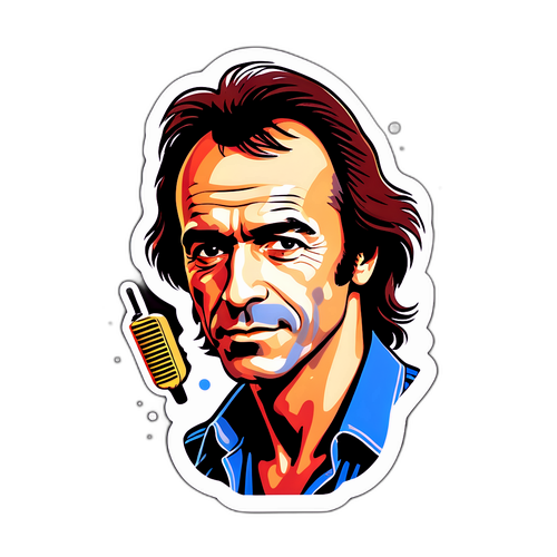 Autocollant vintage de Jean-Jacques Goldman