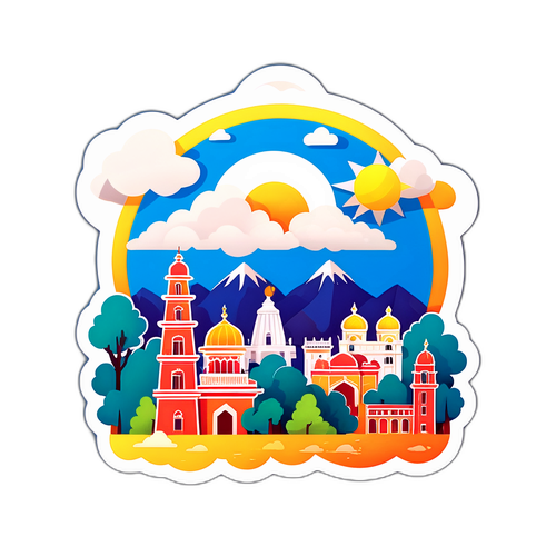 देहरादून का धूप वाला मौसम स्टिकर