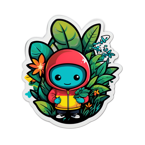 Sticker de Brunno Ferreira em Ambiente Urbano