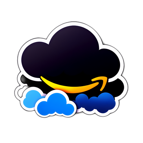 Sleek Amazon Cloud Sticker