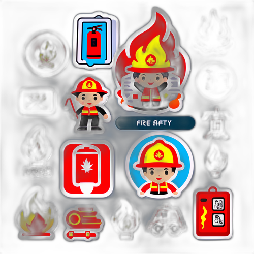 桃園火災安全主題貼紙