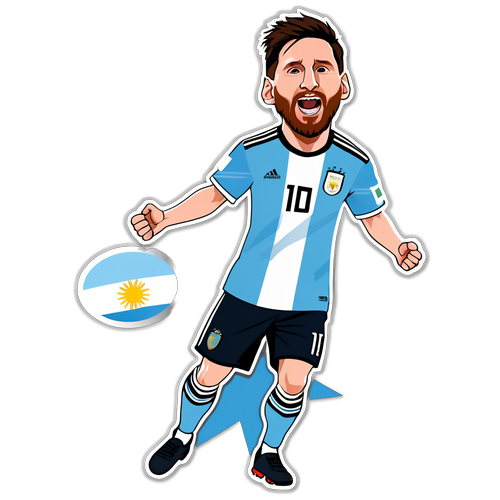 Furaha ya Ushindi: Messi Akisherehekea Goli katika Copa America 2024!