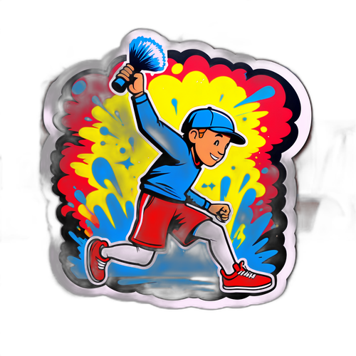 Van Veen som gadekunstner