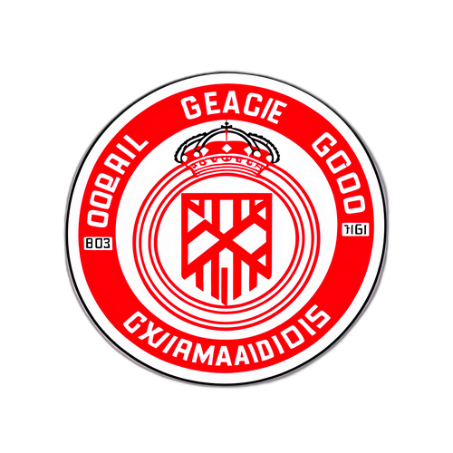 올림피아코스와 레알 마드리드의 축구 경기를 상징하는 스티커