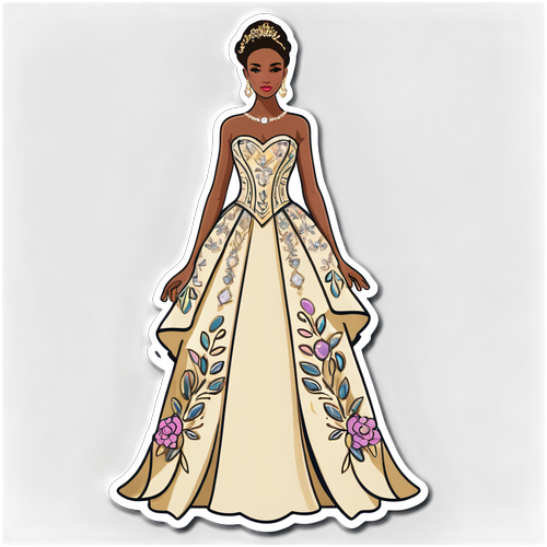 Ylellinen Met Gala -inspiroitu tarra