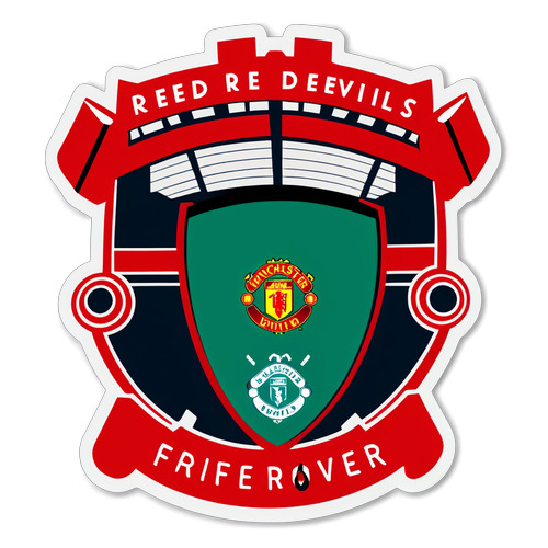 Minimalist Manchester United Stadium Sticker