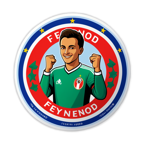 Sticker ter gelegenheid van de overwinning van Feyenoord in Europa