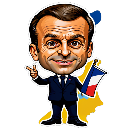 Ez a Macron Karikatúra Mindenkit Megnevettet - Politikai Humor a Francia Zászlóval!