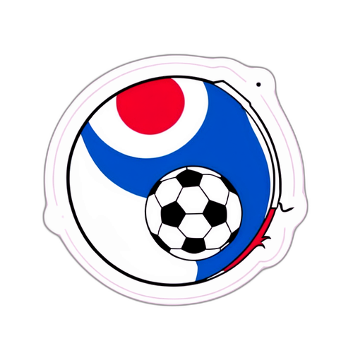 한국 국가대표 축구팀 팬의 사랑을 표현한 스티커