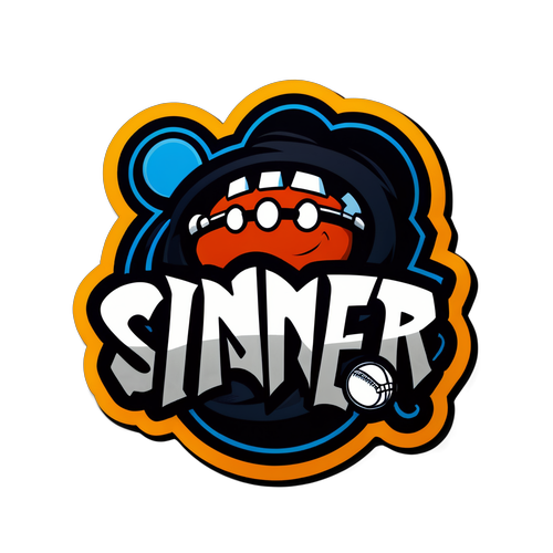 Sportliche Kreativität: Sinner im Fokus - Ein Sticker, der begeisterte Fans anzieht!