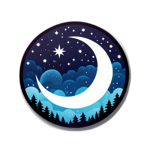 शांत रात्रि स्टिकर